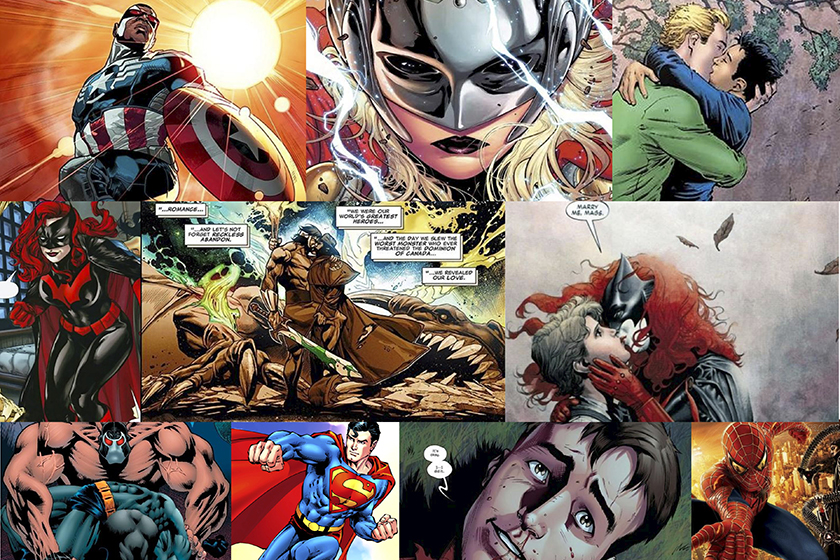 Mudanças nos clássicos super-heróis dos quadrinhos…