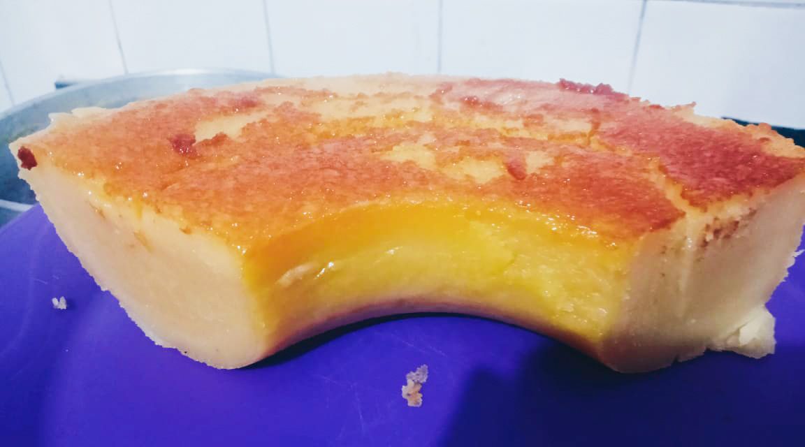 BOLO DE LEITE COM GUARANÁ: ficha no caixa