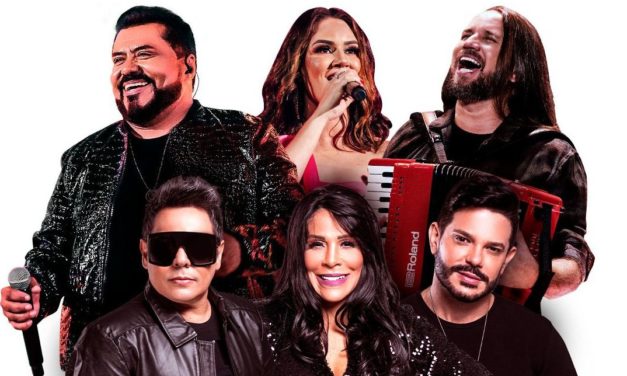 Calcinha preta, Limão com Mel e Dorgival Dantas juntos dia 9 de abril no Pra Sempre Forró