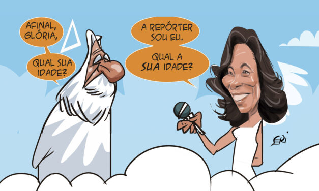 Glória Maria é homenageada pelos cartunistas