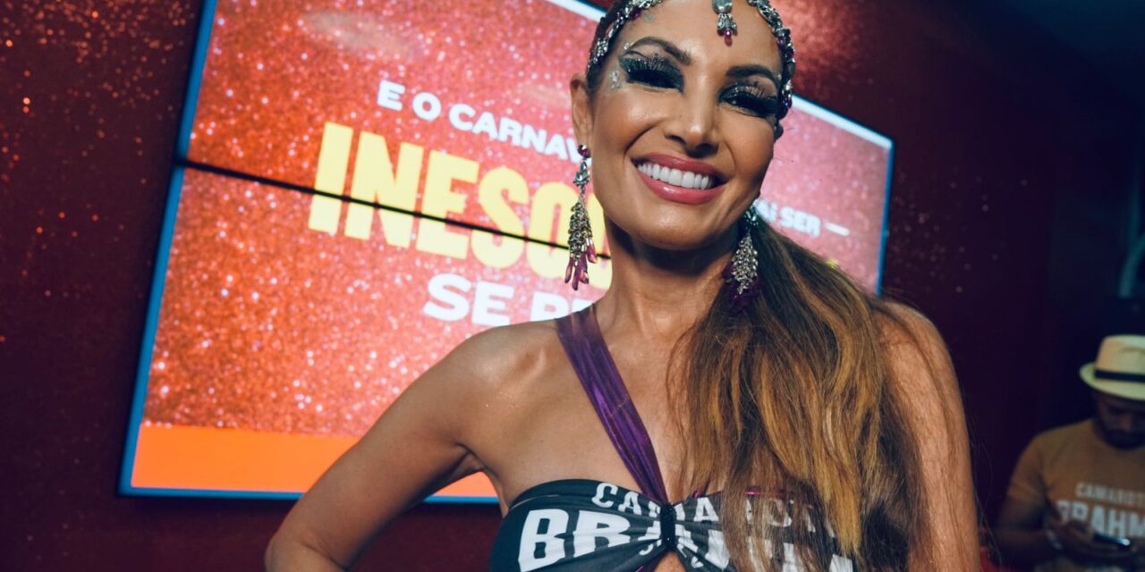 Patrícia Poeta comemora sua primeira vez no Carnaval de Salvador