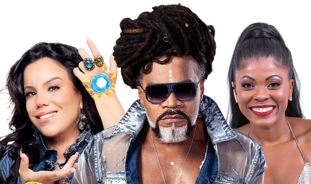 Bloco Timbalada divulga Amanda Santiago e Patrícia Gomes como convidadas ao lado de Carlinhos Brown em celebração aos 40 anos do Axé Music