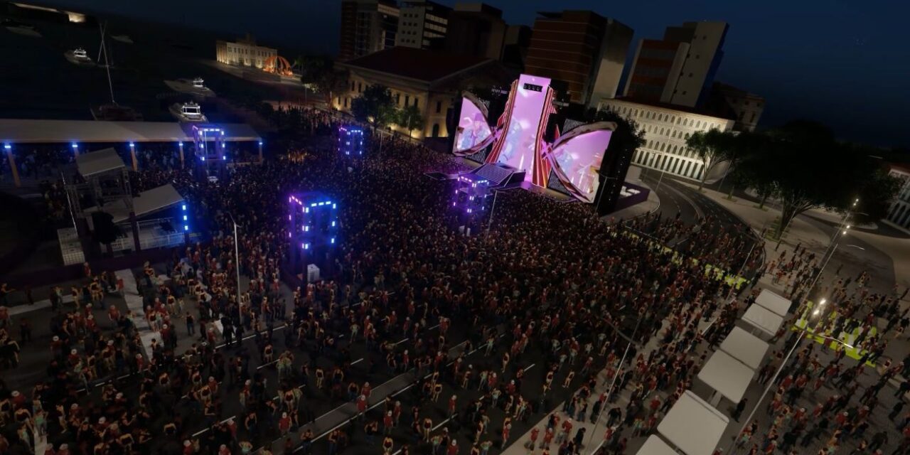 Léo Santana divulga projeto 3D da megaestrutura do audiovisual que celebra seus 20 anos de carreira