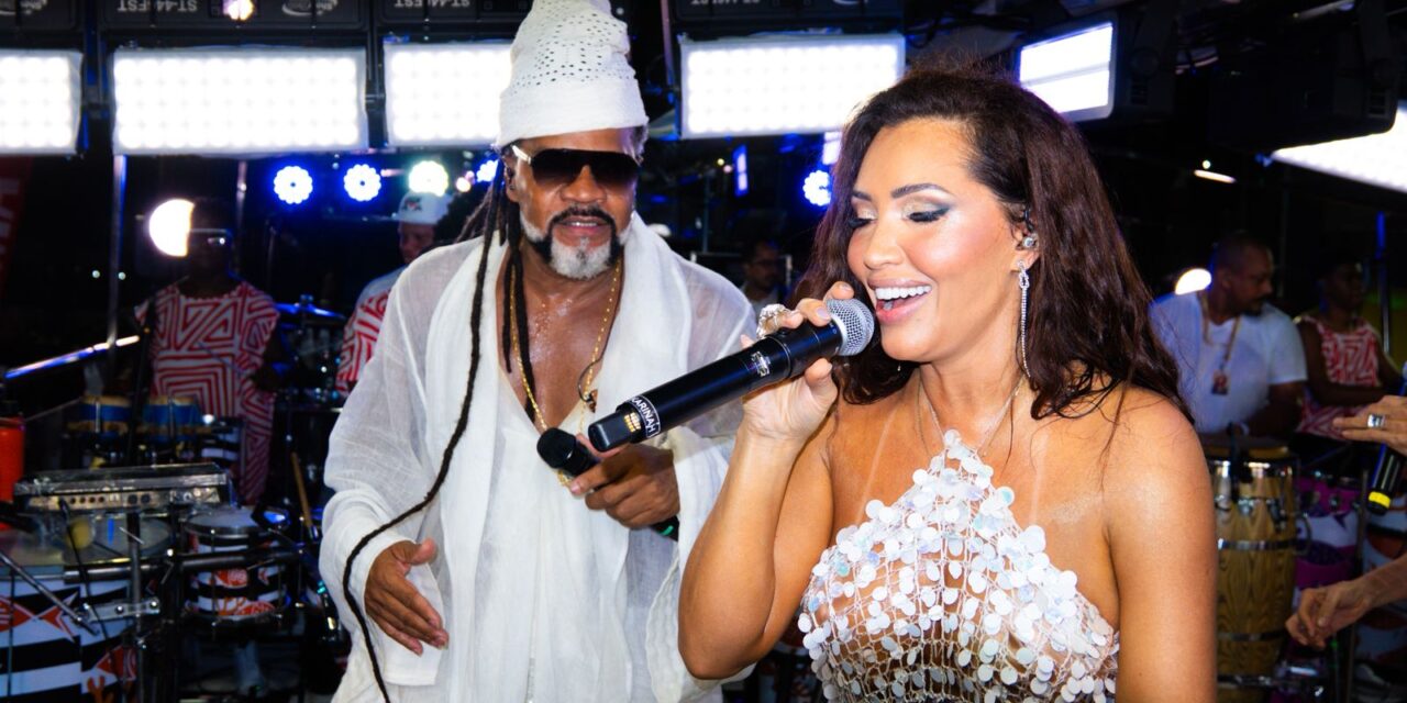 No trio de Brown, Karinah celebra os 110 anos do samba e homenageia Beth Carvalho no Carnaval de Salvador 2026