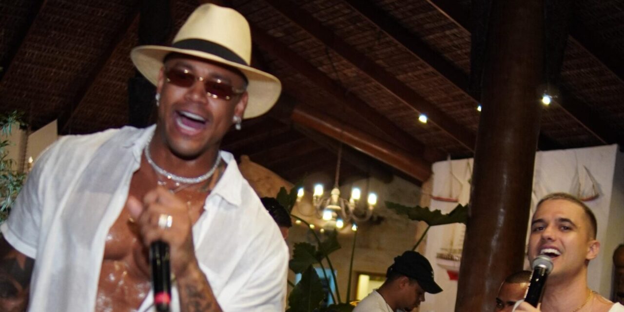 Guga Meyra anima festa de Leo Santana e Lore Improta em clima de descanso pós-Carnaval