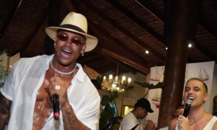 Guga Meyra anima festa de Leo Santana e Lore Improta em clima de descanso pós-Carnaval