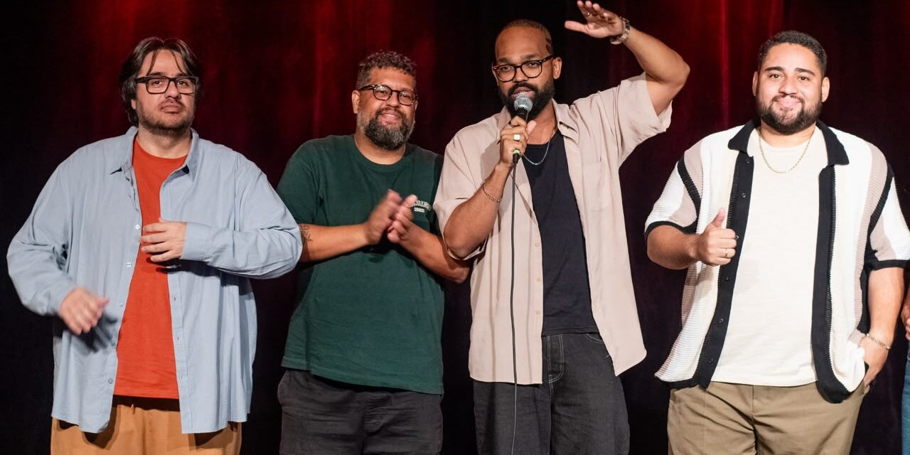 Humoristas Magali Moraes, Well Fonseca, Daniel Ferreira e Tiago Banha encerram temporada do “Show de Comédia Show” no Teatro Sesi