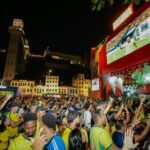 Mari Fernandez sobe ao palco da Arena Nº1 em dia de Brasil x Japão