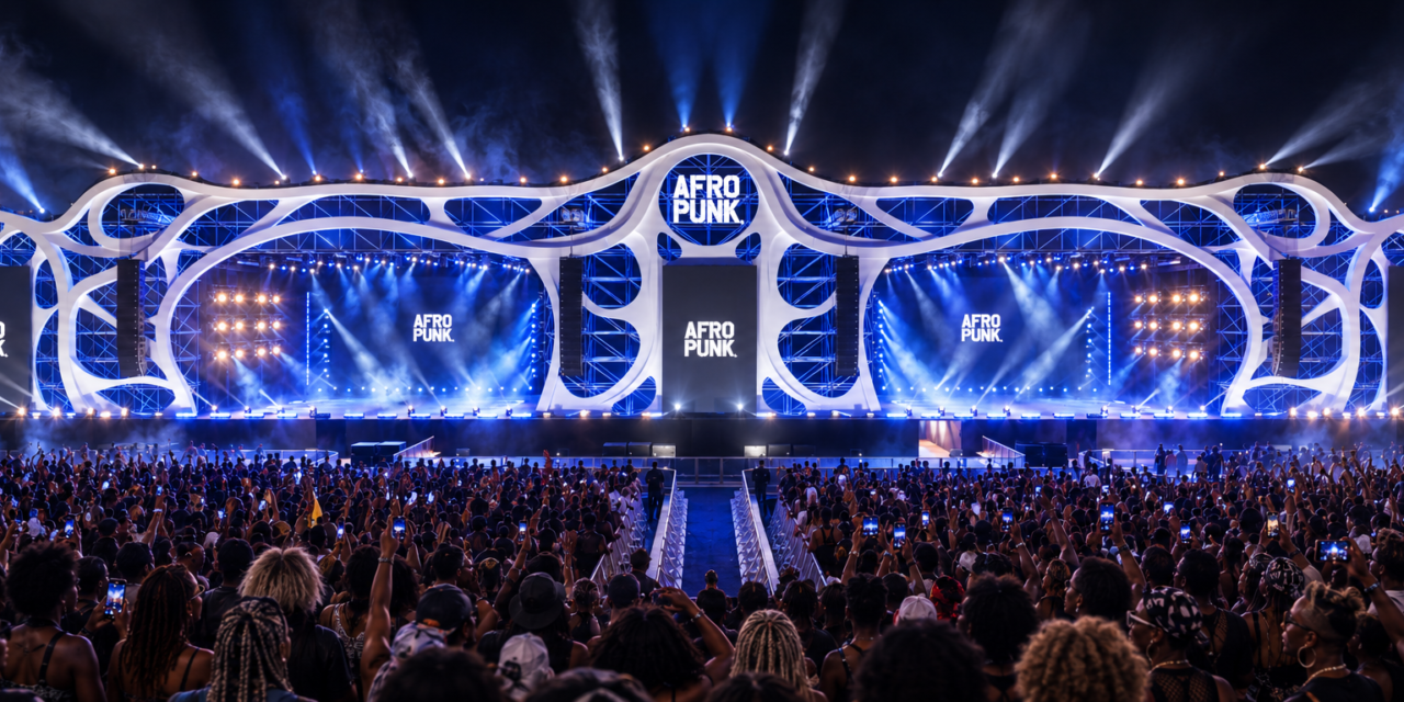 Palco do AFROPUNK Brasil 2026 terá 98 metros de largura e cenografia inspirada no mar